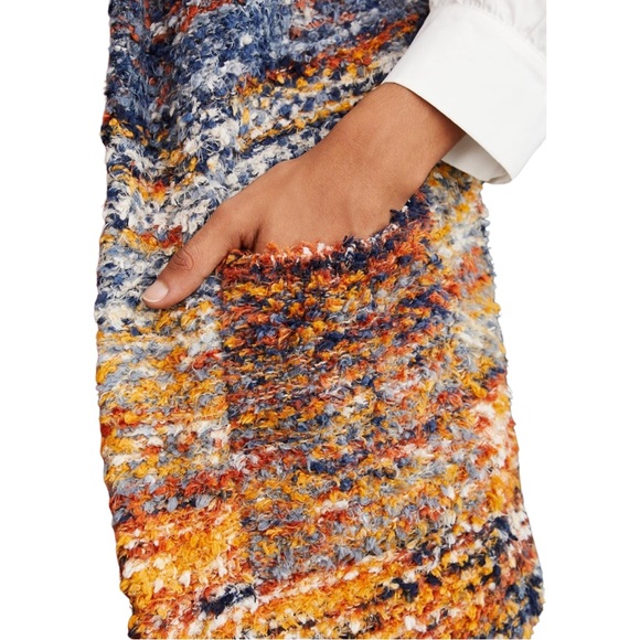 Pilcro Spacedye Sweater Vest Size XS In Orange Motif - Picture 14 of 14